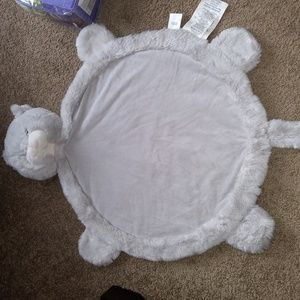 Pottery Barn kids plush cat mat